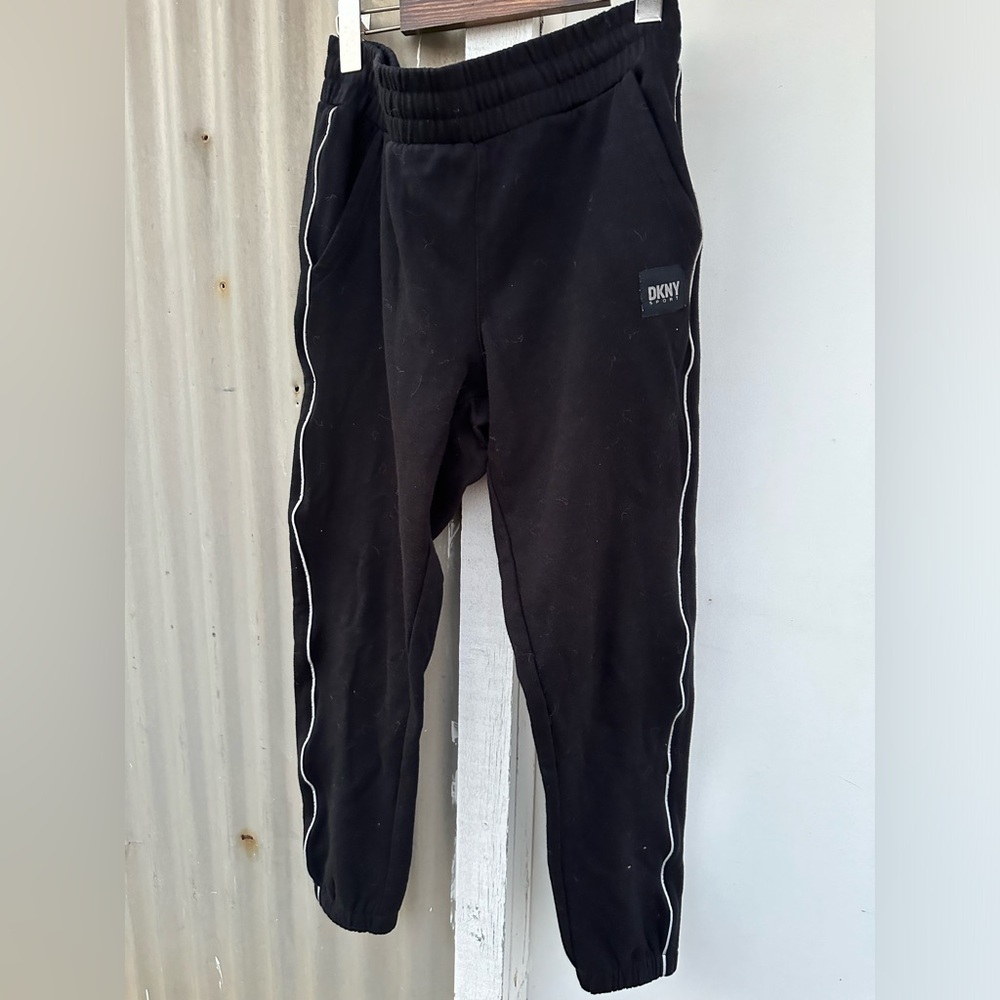 DKNY black sweats w/ white lining